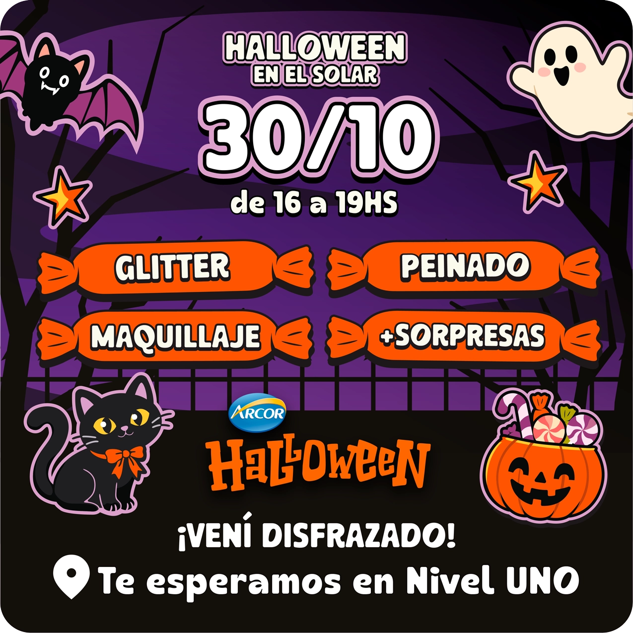 Halloween en el solar! el 30 del 10 de 16 a 19hs!! Vení disfrazado!!
